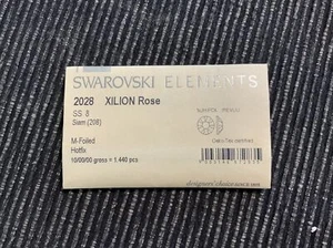 Swarovski Elements 2058 XILION Rose SS 10 Siam 208 HOTFIX - Bild 1 von 2