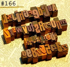 A-Z letterpress printing blocks type vintage printer letter typography antique!° - Picture 1 of 1
