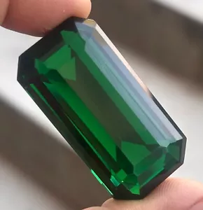135 Cts Natural Colombian Rich Green Emerald Shape Loose Certified Gemstone - Picture 1 of 14