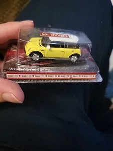 Yatming Mini Cooper S Yellow With White Roof 1:72 Unopened - Picture 1 of 6