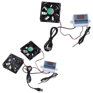 Three-speed USB Quiet 80mm Cabinet Fan with Temperature Control for Cabinets - Afbeelding 1 van 10
