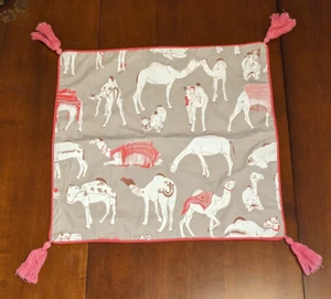 Different Camels Pillow Cover by Safomasi 18x18 Grey, Pink - Picture 1 of 13