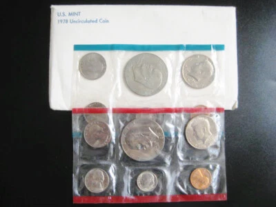 1978 US Mint Uncirculated Coin Set P & D CHOICE UNC BU COIN - Image 1 of 3