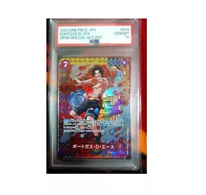 PSA10 Portgas D. Ace OP02-013 SR SP Alt Art Two Legends OP08 ONE PIECE Card JPAN - Picture 1 of 7