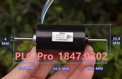 1PCS NIDEC 22H709T100 DC14.4V 3-Phase 8-Wire Hall Double Shaft Brushless Motor - Image 1 of 4