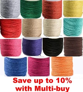 2mm Juteschnur Garn Schnur Seil Natur & Umweltfreundlich - Länge & Farbe wählbar - Bild 1 von 16