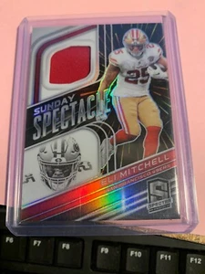 2022 PANINI SPECTRA ELI MITCHELL SUNDAY SPECTACLE 54/75 PRIZM JERSEY - Picture 1 of 1