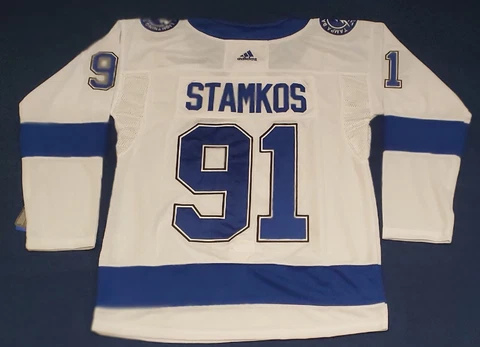 Tampa Lightning Steven Stamkos #91 White Stitched Jersey Size Small New with Tag Cover