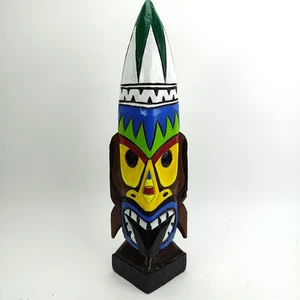 Vintage Black Tongue Tiki Bar Alaskan Tribal Mask TOTEM POLE Ketchikan - Picture 1 of 24