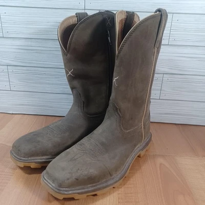 Twisted X Ultralite X ботинки женщин 7B Shitake коричневый Western стороне молнии WUL0003 - Изображение 1 из 4