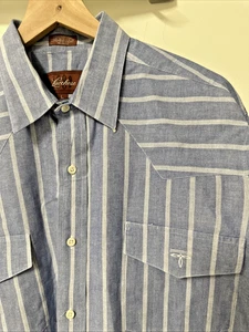 Lucchese 1883 Men Size Large Western Button Down Long Sleeve Shirt Made In USA - Picture 1 of 9