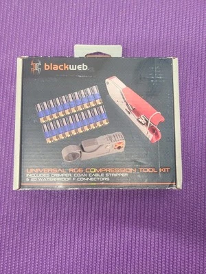 Kit de herramientas de compresión Blackweb Universal RG6 Foto 1 de 4