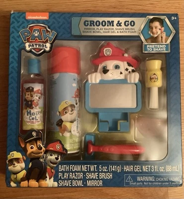 Набор для ванны Paw Patrol Groom & Go зеркальная щетка для бритья чаша бритва гель пена для волос - Изображение 1 из 4