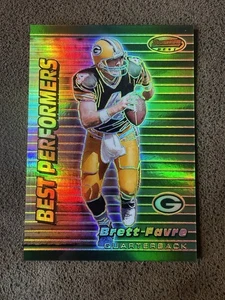 1999 Bowman's Best Performers Brett Favre /400 Refractor GREEN BAY PACKERS HOF - Picture 1 of 2