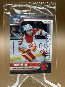 ZAYNE PAREKH 2024-25 Topps Now Stickers ROOKIE BLUE ICE #04/10 (#162) - Picture 1 of 2