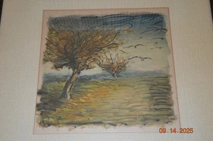 Maurice Vlaminck Color Lithograph Framed 17"x16" "Haute Folie" Erie Pa. - Picture 1 of 7