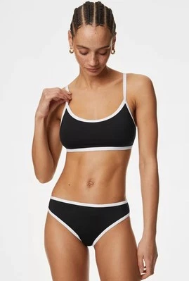 Bikini de natación MARYSIA, negro con parte inferior de coco Xxs Top Xs nuevo con etiquetas $ 398 Foto 1 de 3