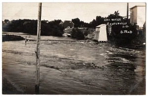 Centerville 1910, Dakota del Sur - FOTO REAL aguas altas en ríos y edificios - Imagen 1 de 2