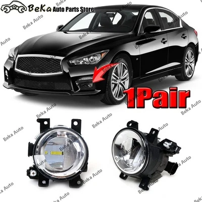 Luz antiniebla LED para Infiniti Q50 2014-18 QX60 QX80 2015-17 Q70/Q70L/Q70 2015 DIESTRO Y DERECHO Foto 1 de 4
