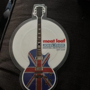 Meat Loaf John Parr Rock n Roll Mercenaries 2 x Shaped Vinyl Picture Disc - Picture 1 of 4
