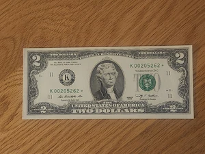 2009 $2 "STAR NOTE" DALLAS DISTRICT UNC/GEM K00205262* 512K RUN 2 OF 2 CONS SER - Picture 1 of 5