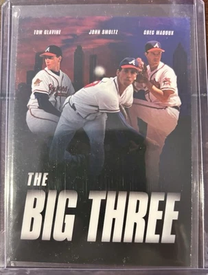 Tarjetas póster de la película 2021 Topps Archives The Big Three MPC-4 Atlanta Braves Foto 1 de 2