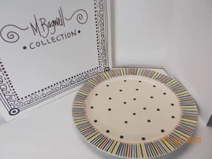 Platte von M. Bagwell Collection Happy Together weiß Keramik Pottery - Bild 1 von 2