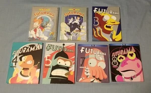Futurama Nearly Complete Series Volumes 1-5, 7, 8 (5 DVDs, 2 Blu Rays) Lot - Picture 1 of 23