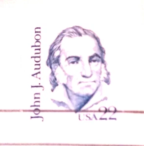 John James Audubon - 1985 22kt Golden Replica Stamps - Gold Replicas - Picture 1 of 4