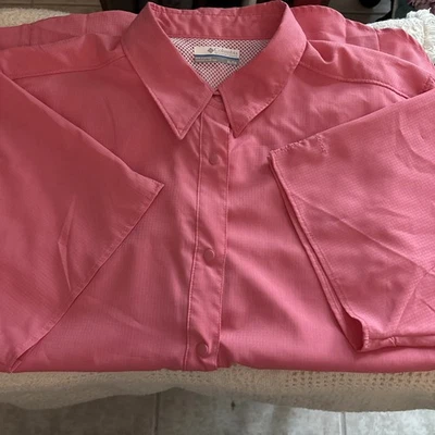 - Columbia PFG женская рубашка рыбалки вентилируемый открытый кемпинг коралл XL без ярлыка новый - Изображение 1 из 4