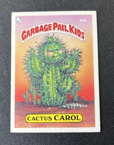 1985 Topps GPK Garbage Pail Kids Series 1 #60b Cactus Carol UK - Picture 1 of 2