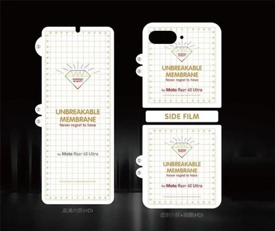 Hydrogel Film fr Motorola Moto Razr 40 Ultra 2023 Soft Screen Protector Matte HD - Image 1 of 4