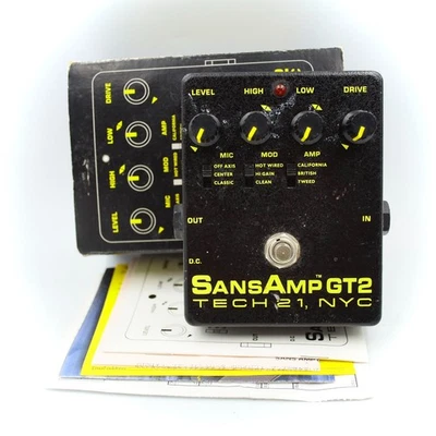 TECH21 SansAmp GT2 With Original Box Made in USA Power Supply Use Only 124922 - Image 1 of 4