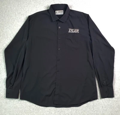 Camisa de bambú DIXXON Performance para hombre talla 2XL alta 2XLT negra manga larga LOGO* Foto 1 de 4