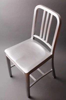 EMECO Aluminium Stuhl 1006 US Navy Chair Handgebürstet NEU Ganzmetall wiegt 3 kg - Bild 1 von 4