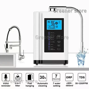 Wasser-Ionisator Touch-LCD 6000L plattierte Titan-Elektroden alkalisch 5-90W xxb - Bild 1 von 16