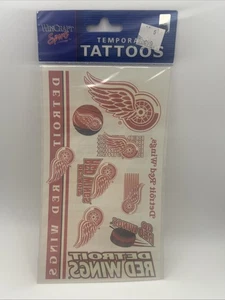 New Old Stock Detroit Red Wings Temporäre Tattoos UVP 4,99 $ - Bild 1 von 2