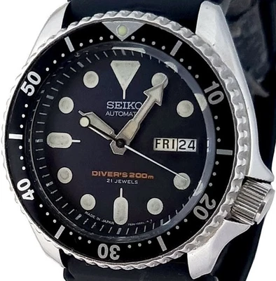 Caja vintage SEIKO diver SKX007 genuina 7S26-0020 todo original movt y esfera "21J" Foto 1 de 4