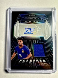 Warren Zaire-Emery 2024-25 Panini Obsidian Soccer Volcanic Material Auto /199 - Picture 1 of 2