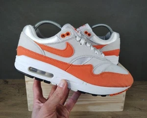 Raro Nike Air Max 1 '87 Seguridad Naranja Entrenadores Talla UK 6.5 Gris Neutro/Blanco - Imagen 1 de 14