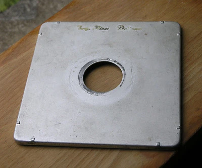  Toyo monorail  5x4 10x8  sheet metal lens board copal 1  40.3mm clearance hole - Image 1 of 3