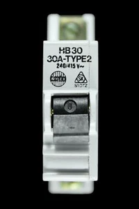 WYLEX 30 AMP TYPE 2 M9 MCB CIRCUIT BREAKER HB30 STOTZ - Picture 1 of 6