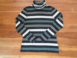 Madeleine Pullover Rollkragenshirt Gr. 36 schwarz grau khaki Neuwertig! - Bild 1 von 12