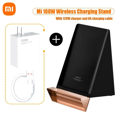 Xiaomi 100W Wireless Charger Vertical Air-cooled stand Charging For Xiaomi MIX 4 - Image 1 of 4