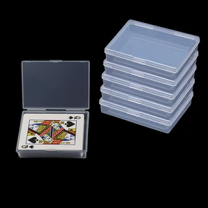 Playing Card Deck Cases 6Pcs Plastic Empty Playing Card Box Holder Storage Case - Picture 1 of 12