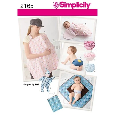 Simplicity 2165 BABY ACCESSORIES Simplicity Sewing Pattern NAPPY COVER MAT DOLL - Image 1 of 3