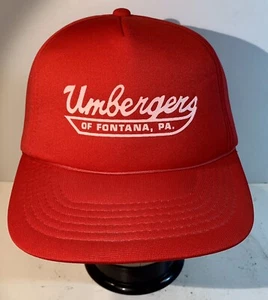 De colección. Sombrero Umbergers of Fontana Lebanon PA True Value Rojo Todo Espuma Cuerda SnapBack - Imagen 1 de 6