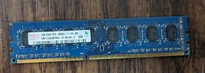 Hynix 2GB 2Rx8 PC3-8500U-7-10-B0 HMT125U6BFR8C-G7 Desktop Memory - Picture 1 of 2