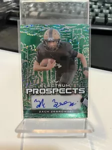 2024 Leaf Electrum Prospects Zach Zebrowski AUTO Green Shimmer 5/5 - Picture 1 of 2