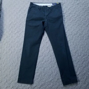 Polo Ralph Lauren Pantalone Chino Uomo 32X32 Nero Elasticizzato Slim Fit Flat Front - Foto 1 di 11